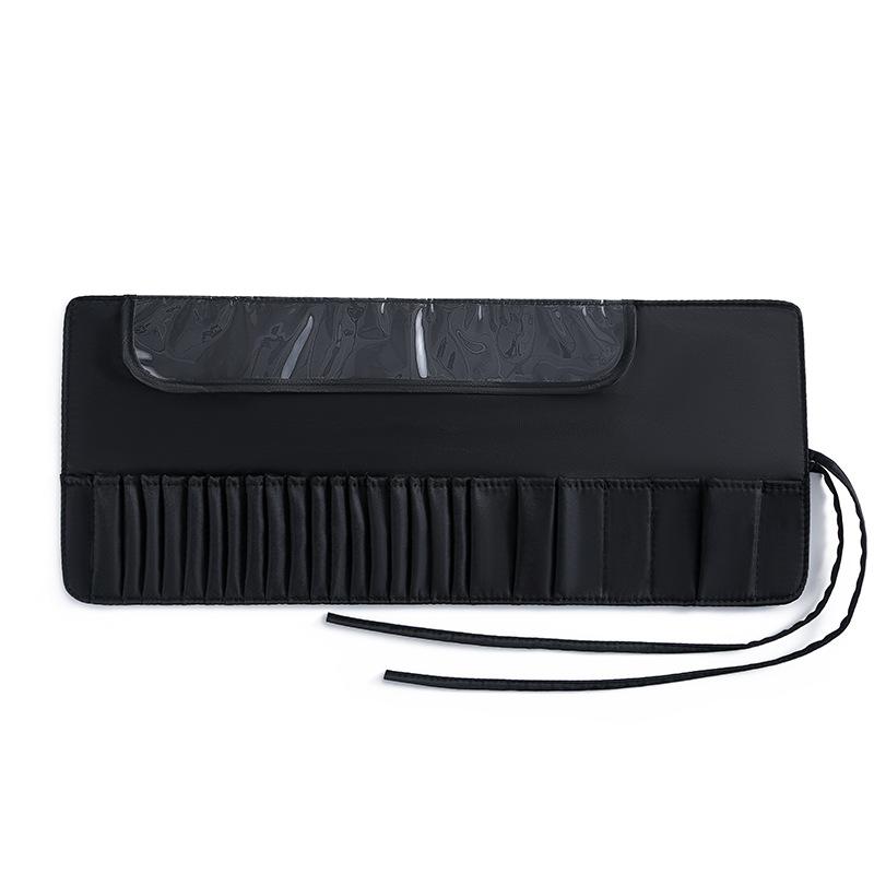 Large Capacity Makeup Brush Storage Bag, Storage Folding Bag, Nylon Makeup Brush Bag, Makeup Artist Tool Bag, 26 Hole Makeup Bag
