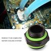 4 stücke G14 Gewinde Fitting Hex Adapter Stecker für Computer Wasser Kühlung System Schwarz
