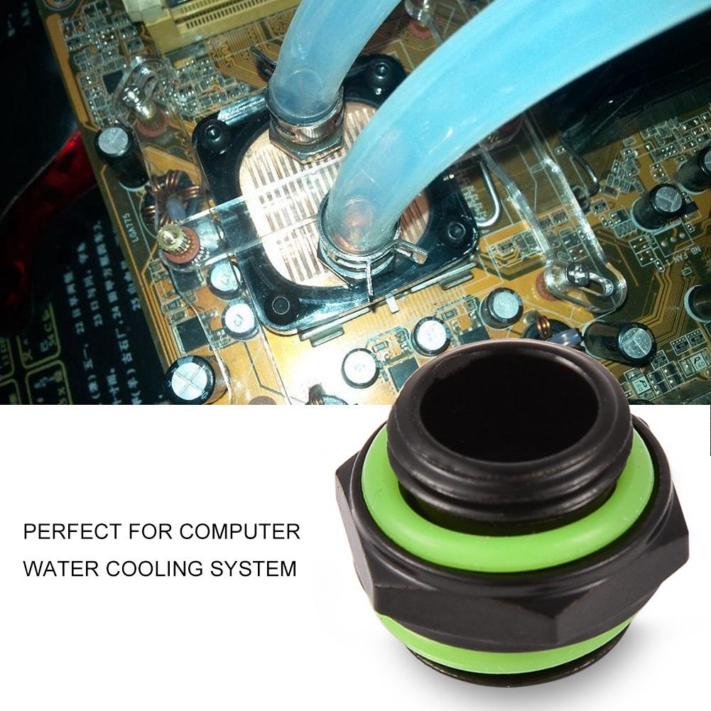 4 stücke G14 Gewinde Fitting Hex Adapter Stecker für Computer Wasser Kühlung System Schwarz