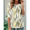 Top da Donna Stampa a Righe Girocollo Manica Lunga T-shirt Autunno Casual Slim Pullover Top a Manica Lunga da Donna