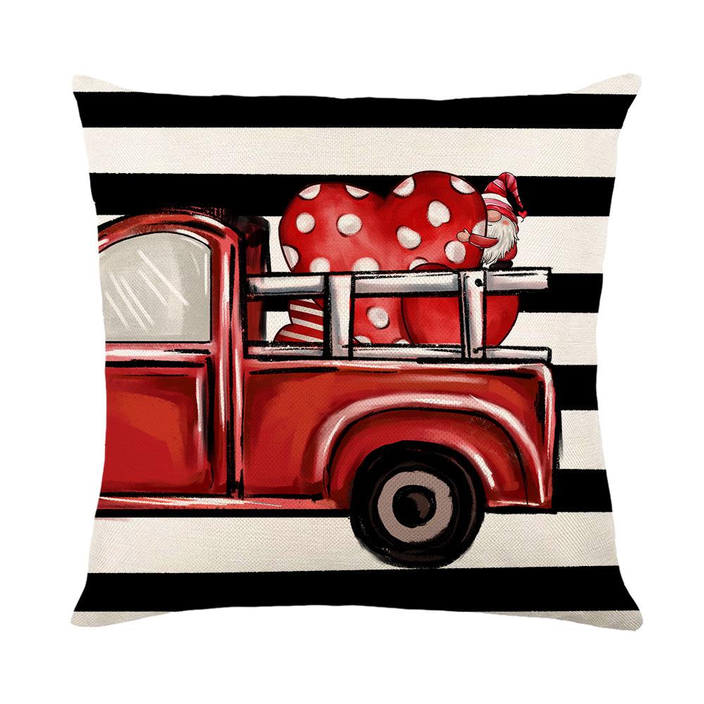 

Printed Pillowcase Valentine s Day Love Letter Home Living Room Cushion Cover Bedroom Bedside Pillow 45 * 45Cm (without pillow core)