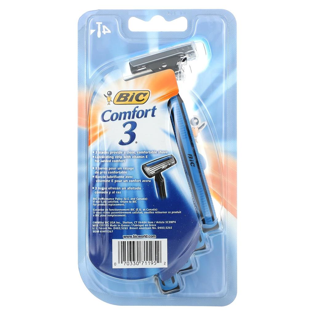 Comfort 3, Disposable Razor, 4 Razors