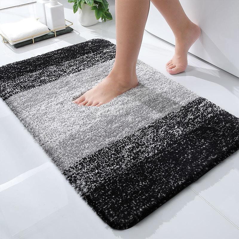 Gradient Bathroom Absorbent Mat Non-Slip Microfiber Rug for Kitchen Bathroom Floor Waterproof Door Mat Bedroom Decor Modern