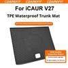 For Chery iCAUR V27 TPE Car Waterproof Trunk Mat Trunk Mat Backrest Full-Coverage Scratch-Resistant Durable Protective Mat