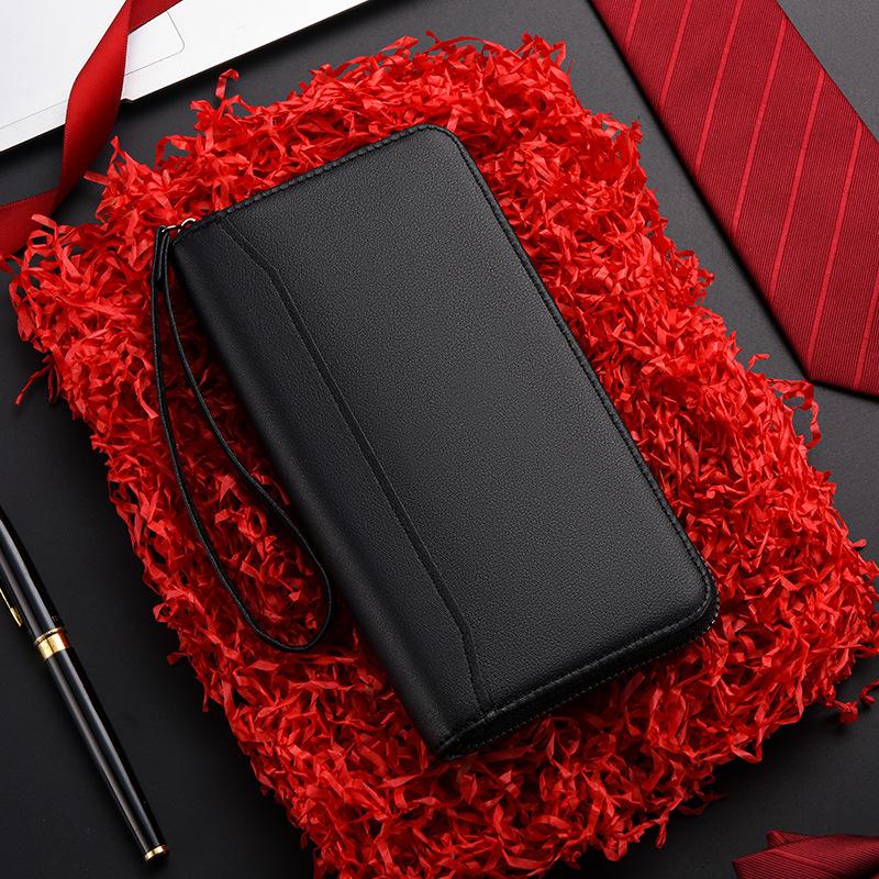 

PU Leather Men Wallets Large Capacity Driver License Phone Wallet Casual Male Clutch Long Zipper Coin Purses Carteir
