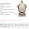 Leather Chest Harness Bra for Women Daily Outfit Adjustable Strap Body Harness Non-Lingerie Fashion Accessory