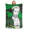 1PC Home Cutecore One Pieces Zoro  Blanket Super Cosy Plush Home Living Room Sofa Halloween