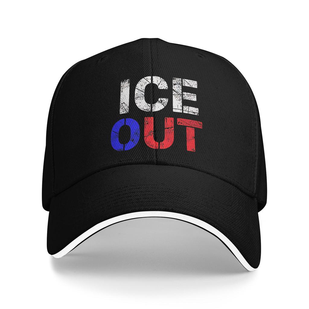 Casual Ice Out  Anti Ice Minneapolis Abolish Ice Baseball Cap for Men Women Snapback Cap  Daily Workouts Gift Sun Hats