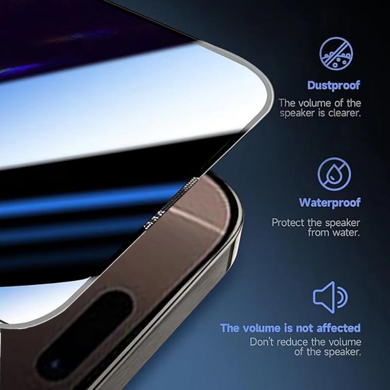 Dust Free Installation Privacy Screen Protector For Xiaomi Redmi Note 11 12 8 9 10 13 Pro 14C Poco F6 M6 X6 Pro Tempered Glass