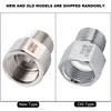 Sylinderadapter Kobling Konverter for Akvarium CO2 Regulator Hun G5/8 til Hann W21.8