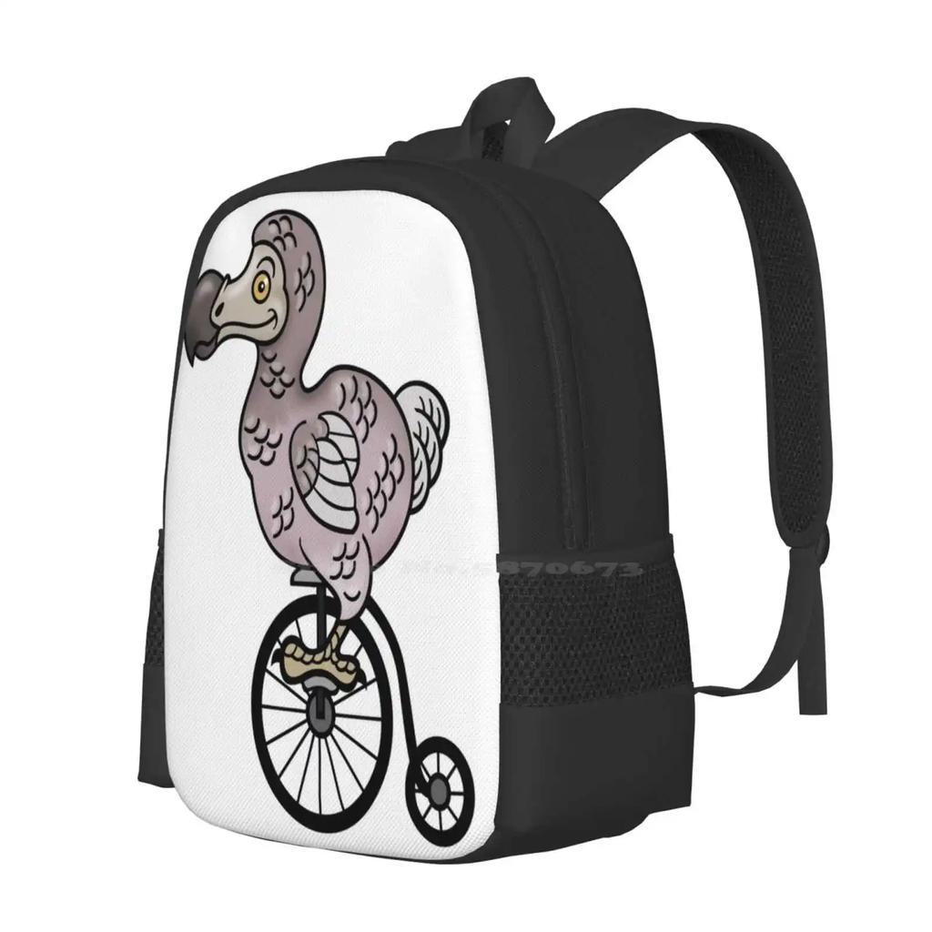 Vintage Dodo Hot Sale Backpack Fashion Bags Dodo Bird Vintage Bycicle