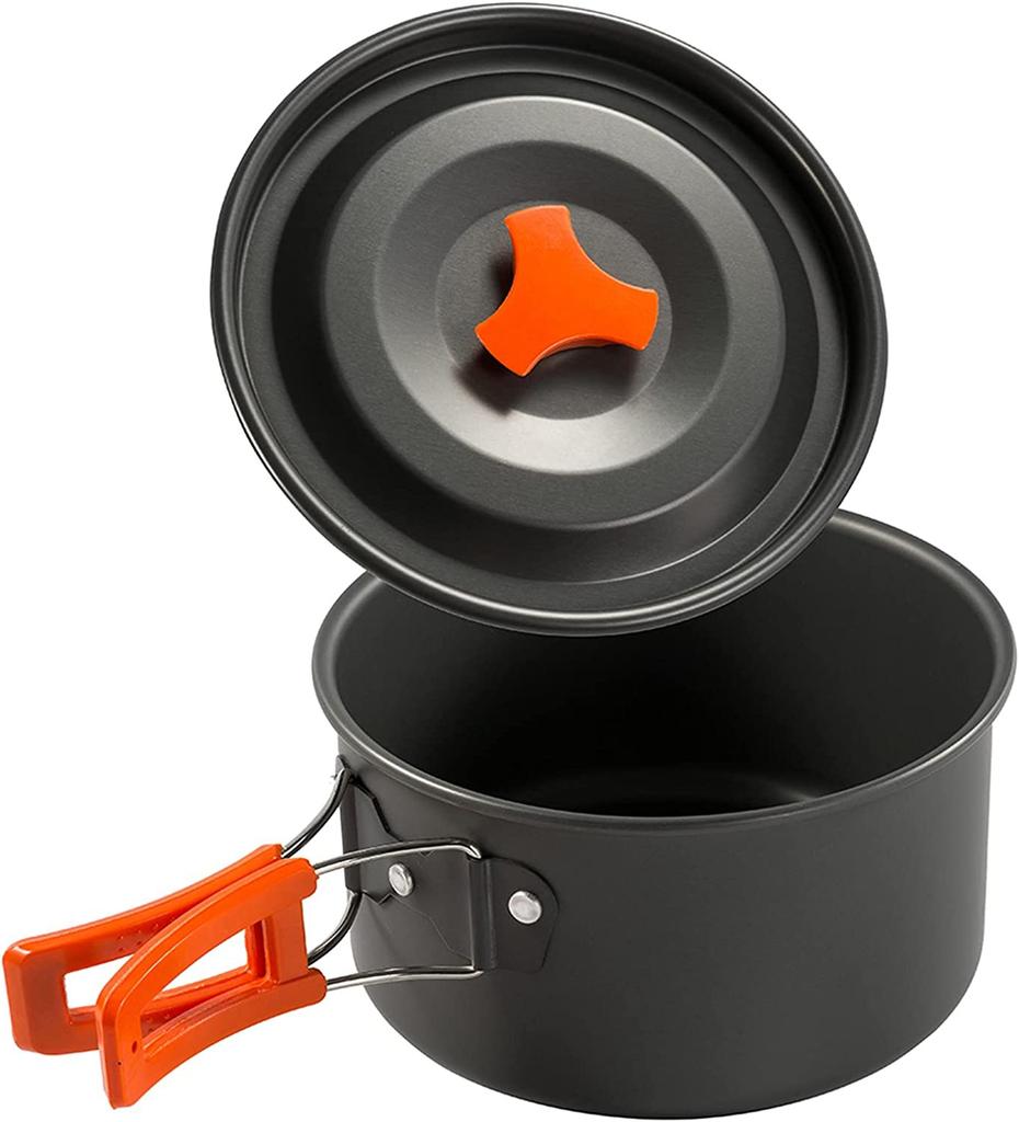 TRAVELER tourist set, kettle, pot, frying pan