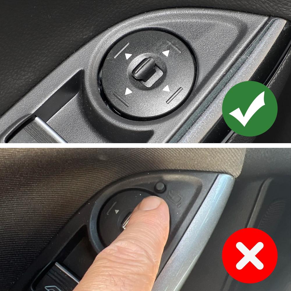 For Ford Focus 3 Focus3 MK3 2012 - 2018 Side Rearview Mirror Adjustment Knob Button Sticker Cover Trim Interior Accessories