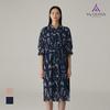 VVOLIVIA Fully Open Shirt-Style Patterned Dress_Vvcoaxm4171