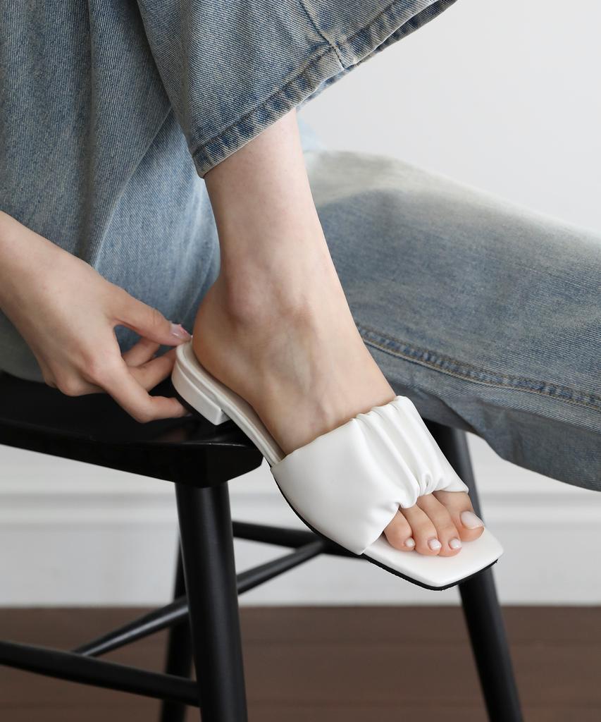 Sappun Bellir Wrinkle Mule Slippers (2/5Cm) (Type B)