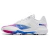 New LINING Shadow Speed Pro Badminton Shoes Unisex Low Top Standard White/Fluorescent Plum Red Purple AYAT013-1