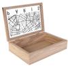 Les Trésors De Lily [A1659] - 'Paris' Black Beige Wooden Storage Box - 24x16x6 Cm