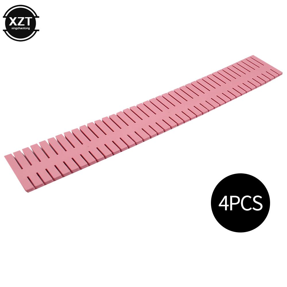 4Pcs Drawer Divider Adjustable Plastic Free Combination Partition Storage Shelves Underwear Socks Organizer for Makeup Clapboard