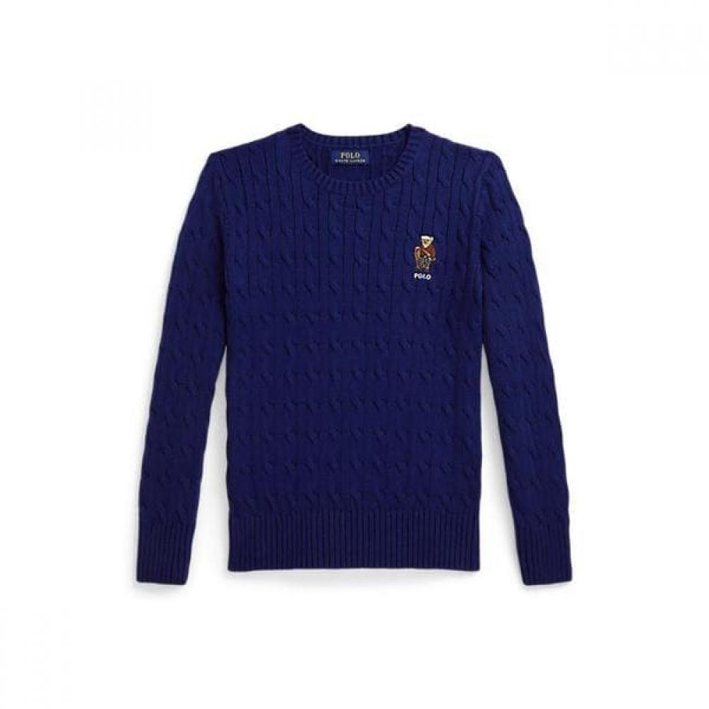 Polo Polo Bear Cable Knit Cotton Sweater 8 18 Years  Cwposwey6820639400 S