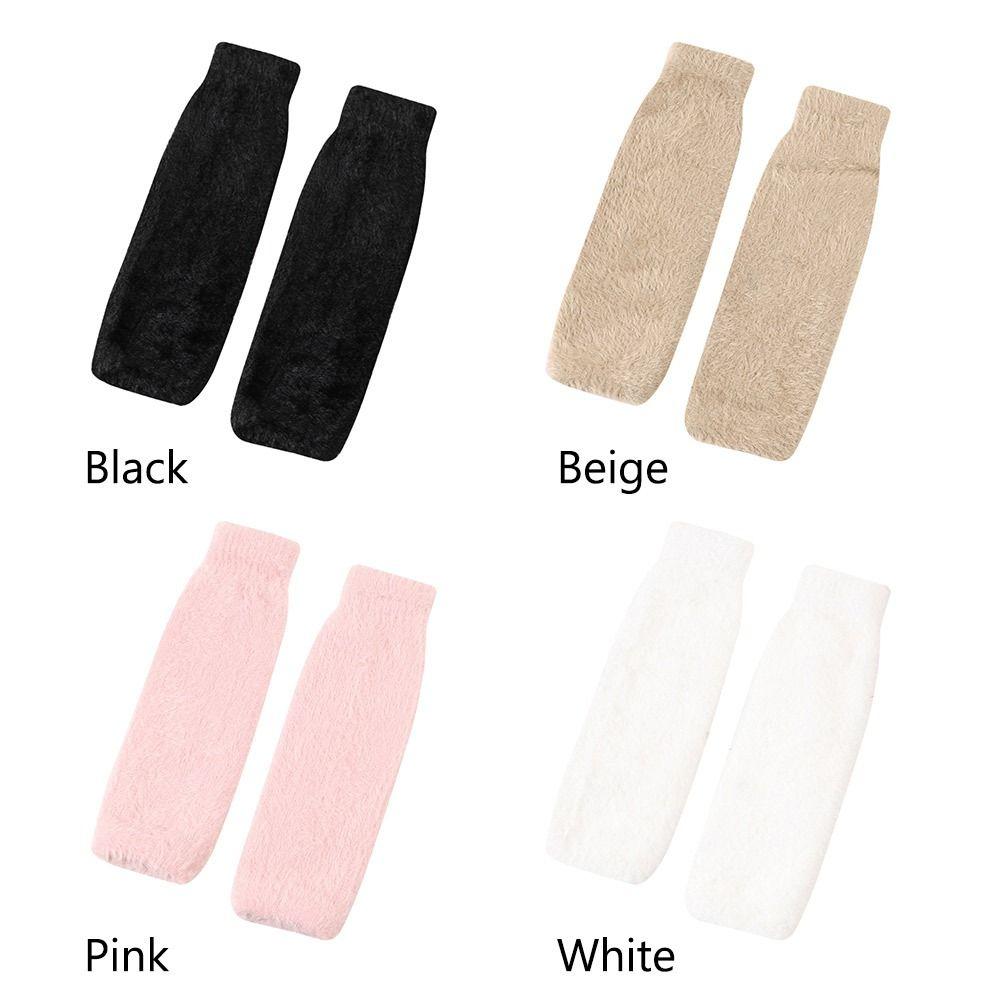 Soft Long Wrist Gloves Arm Warmers Knitted Fingerless Gloves Arm Warm Gloves  Girl Boys
