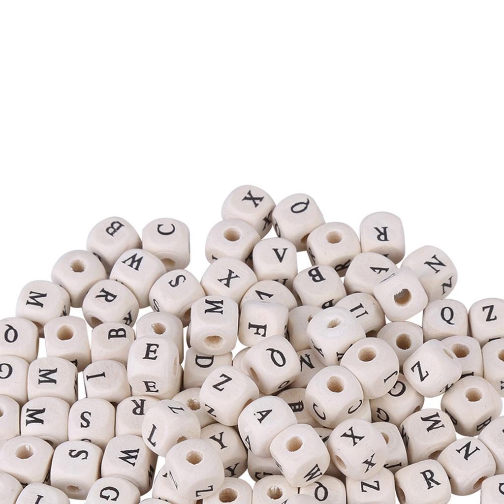 Maple   Bds 100Pcs,   Jewelry Making Letter Spacer With Hole, Random English Letters, Lightweight, Small Sized, sy to Carry, Large Quantity, For