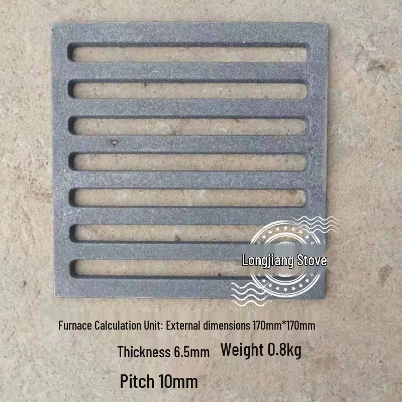 Rectangular Cast Iron Stove Ring and Lid for Firewood Stoves - Thickened Stove Plate for Rural Homes