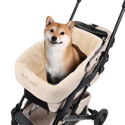 Hundebuggy-Kissen Winter Hund Katze Buggy-Kissen Matte Einlagen Magnetisch Für Welpen Kätzchen Autofahrten Spaziergang Park Einkaufen