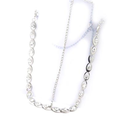 [K2478] - Silver 'Cleopatra' Head Necklace