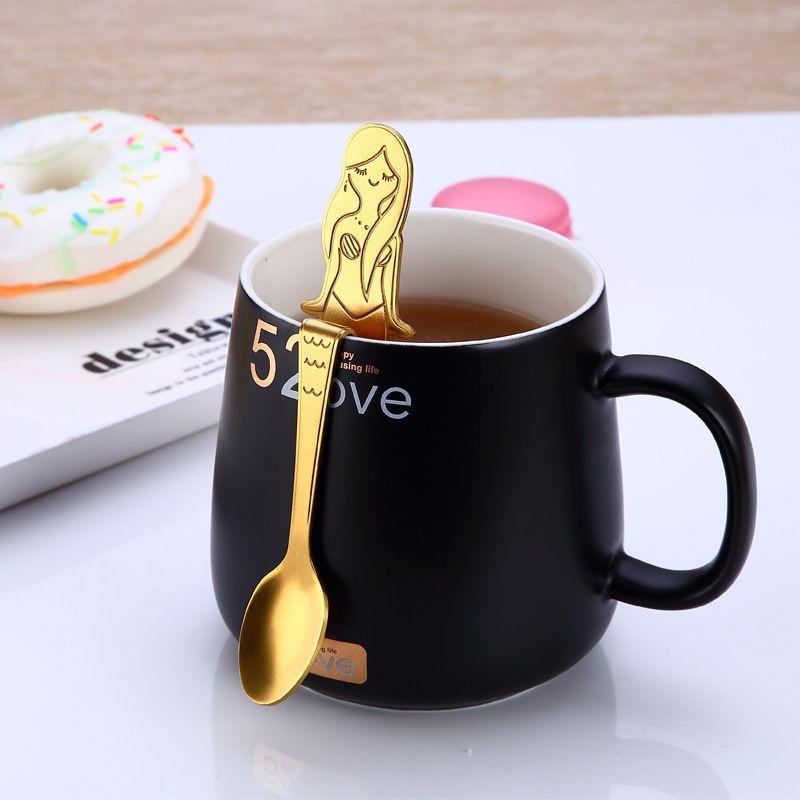 Premium Quality Mermaid Coffee Drink Spoon With Timeless Stainless Steel Design