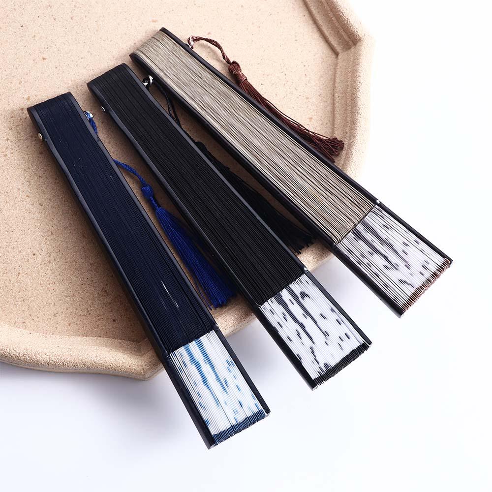 Quality Exiquisite Bamboo Wooden Cartoon Handmade Summer Gift Home Decoration Folding Fan Silk Fan Fan Crafts