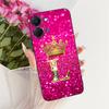 Dla Tecno Spark Go 3 2026 Modne Etui na Telefon z Koroną i Literami Dla Tecno Spark Go3 KN3 Czarne Silikonowe Miękkie Etui