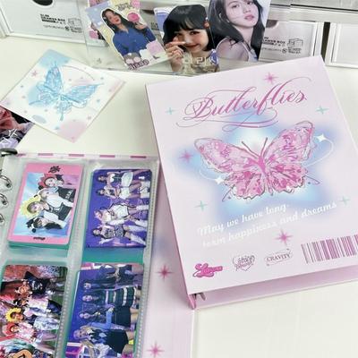 Cartoon Binder Photo Album Loose-leaf Inner Page Kpop Idol Photocard Holder A5 Collect Album Photo Card Supplies