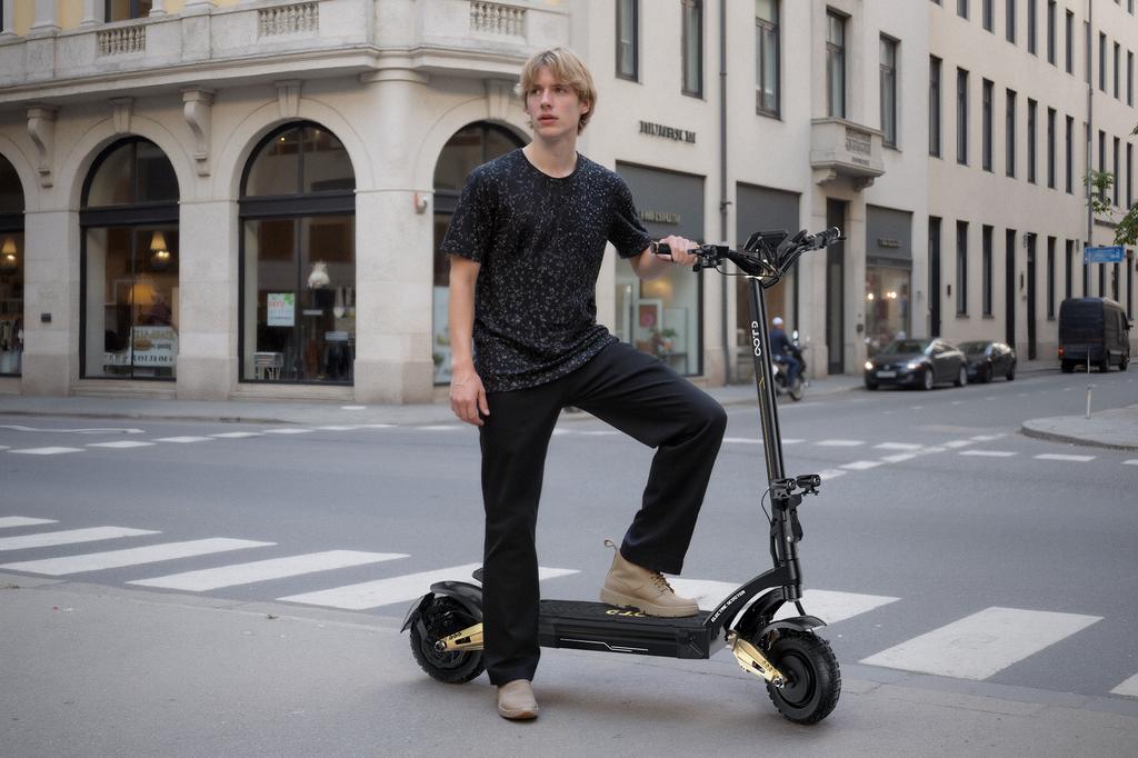 2025 EU Warehouse OOTD S30 Dual Motor Suspension Fast Fold Folding Electric E Scooter Trotinette Electrique Skateboard Electrico