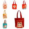 Animal Print Happy New Year Handbag Letter Cartoon Dargon Tote Bag  Outdoor