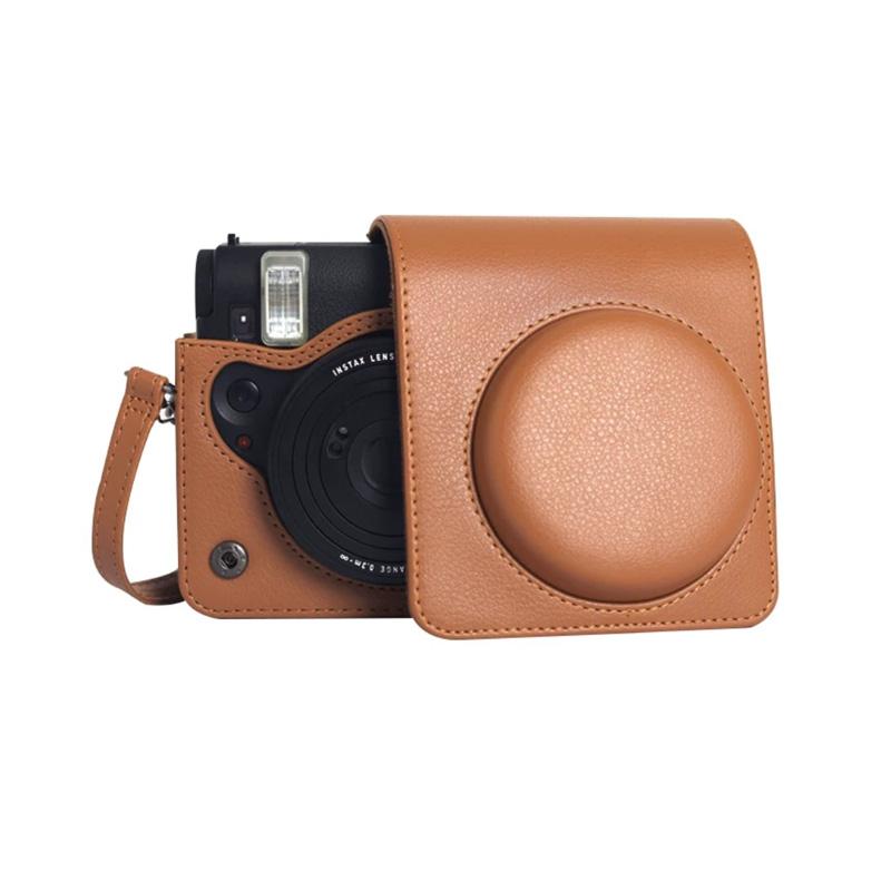 [Film Lab] Instax Mini 99 PU Leather Camera Case Soft Protective Case with Strap CAA49