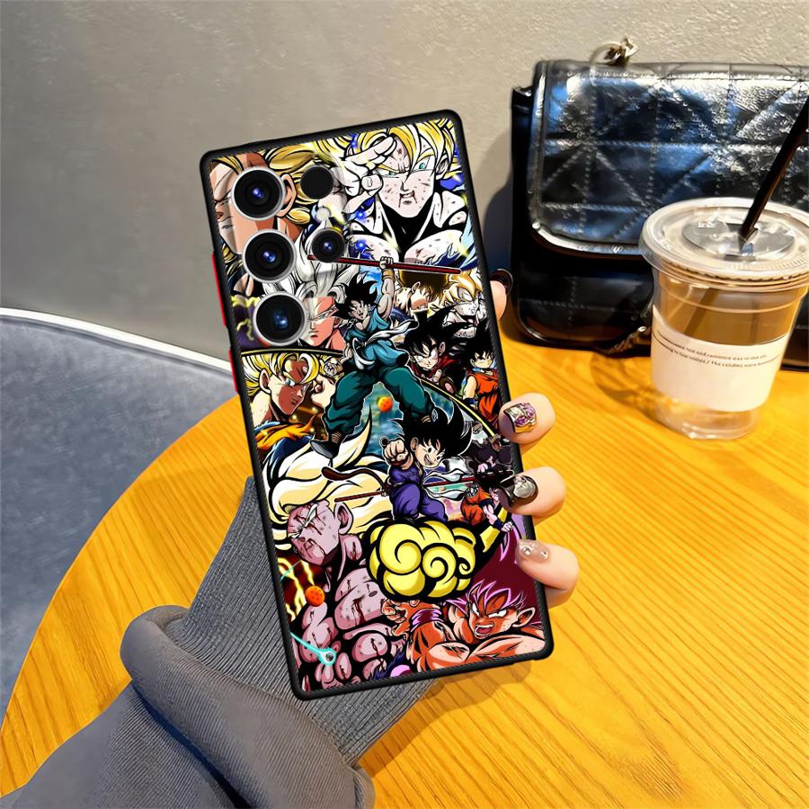Back Phone Cover Case for Samsung Galaxy S20 S10 S21 S25 Edge S23 Ultra S22 Plus S9 S24 FE Dragon Ball Creativity Vegeta