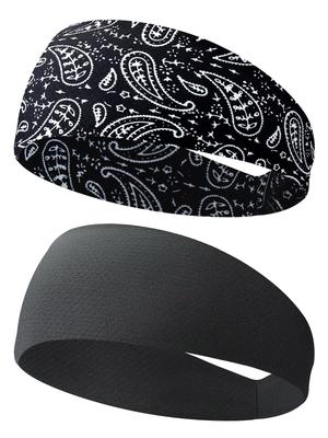 10cm Wide Forehead Perfect for Helmet Hair Face Set Men's Headband, Sweat-Blocking, Wide, Sweat-Wicking, Quick-Drying, Sports, Wear, Clips, Washing,
