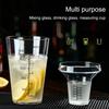 Scale Markings Drink Mixer Shaker Clear Plastic Measuring Jigger Set  Beverage Mixing