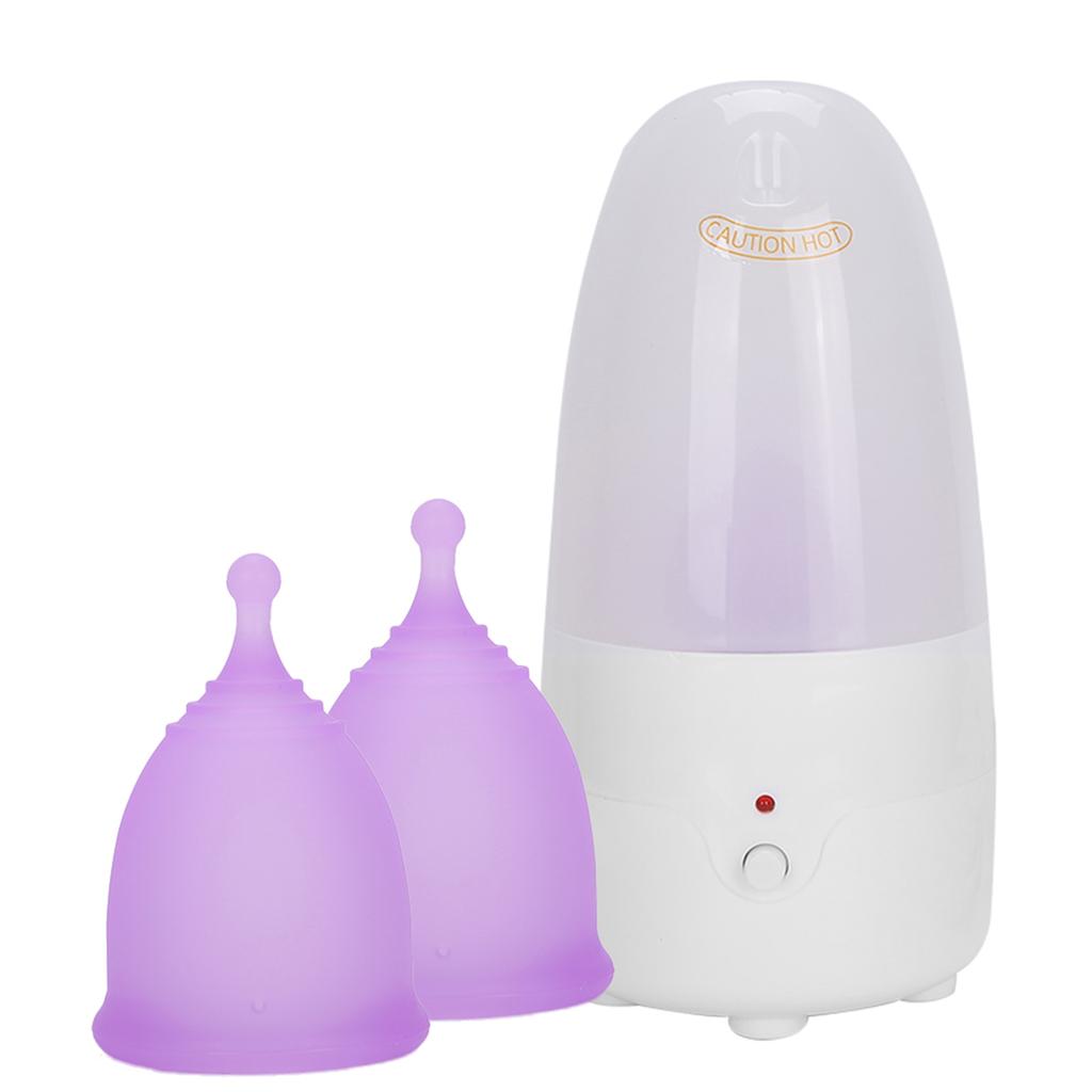 Reusable Female Menstrual Cup Lady Menstrual Cup Cleaner Machine Set (Cleaner Menstrual Cup Purple