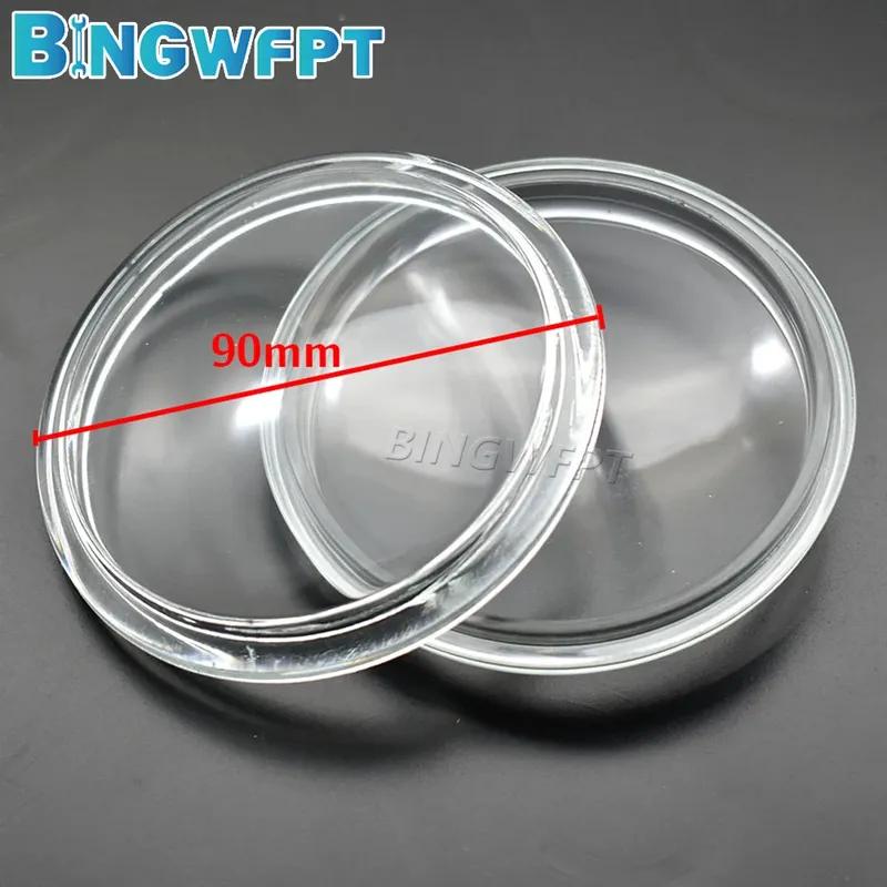 2X Round Diameter 90mm Fog Lights For Suzuki SX4 Grand Vitara Alto Swift Splash Jimny Yellow Anti-fog Glass Tempered Glass