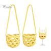 Wine Glass Lanyard Cup Holder, Crochet Sleeve, with Long Knitted Sleeve Strap Portable Crossbody Bag, for Outdoor Picnic Festival Travel Adjustable