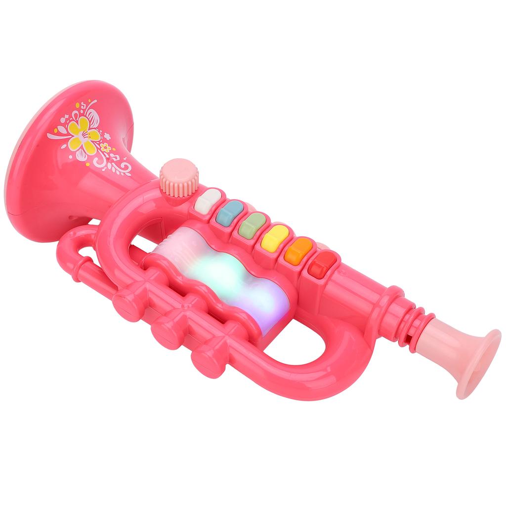 Pink Trumpet Toy Electronic Baby Musical Instrument Children Educational Toy GiftPink