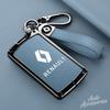 Metal Car Key Case For Renault Megane III Grand Scenic III Laguna III Koleos Fluence Clio Kangoo Latitude Leather Protect Shell Z666