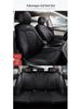 Durable Leather Golf Car Seat Cover – Universal Fit for All Seasons, Five-Seat Full Coverage.