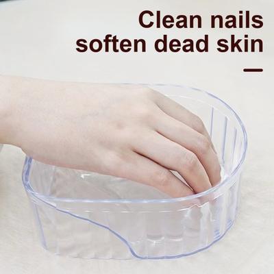 2 Stück Maniküre-Handeinweichschale, Einweichschale für Maniküre-Nagellack, Handwaschschale für den Heimsalon, Acryl-Nagellackentferner-Schüssel, DIY-Maniküre-Werkzeuge