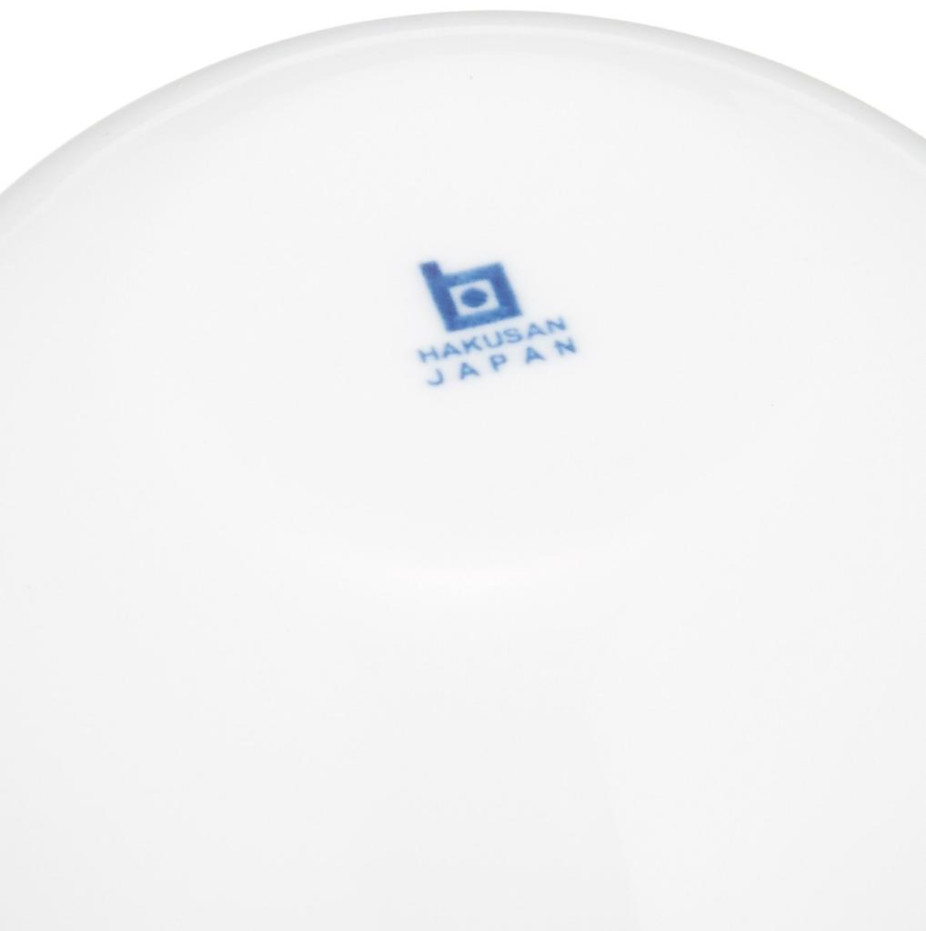 Hakusan Pottery Hasami Ware Morning Cup Saucer White x x x Made in Japan G-shaped & (Cup) 8.5 11.5 7.3cm (Saucer) 14.5 2.5cm