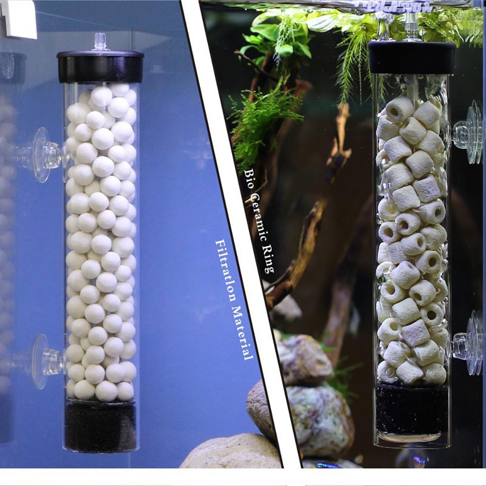 Fish Tank Air Oxygen Pump Oxygen Disintegrator Anti-splash Oxygen Disintegrator Reverse Gas Lift Filter For Home Fish Bowl 7.87 Inch/ 11.02 Inch