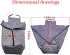 Wheelchair Warm Blanket Anti-freeze Windproof Velvet Warm Leg Lower Body Leg Cover with Zipper Black