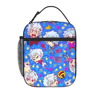 1 Piece For Students Food Container Funny Portable Pocket Saiki Kusuo Zipper Closure Aluminum Foil Food Pouch For Travel