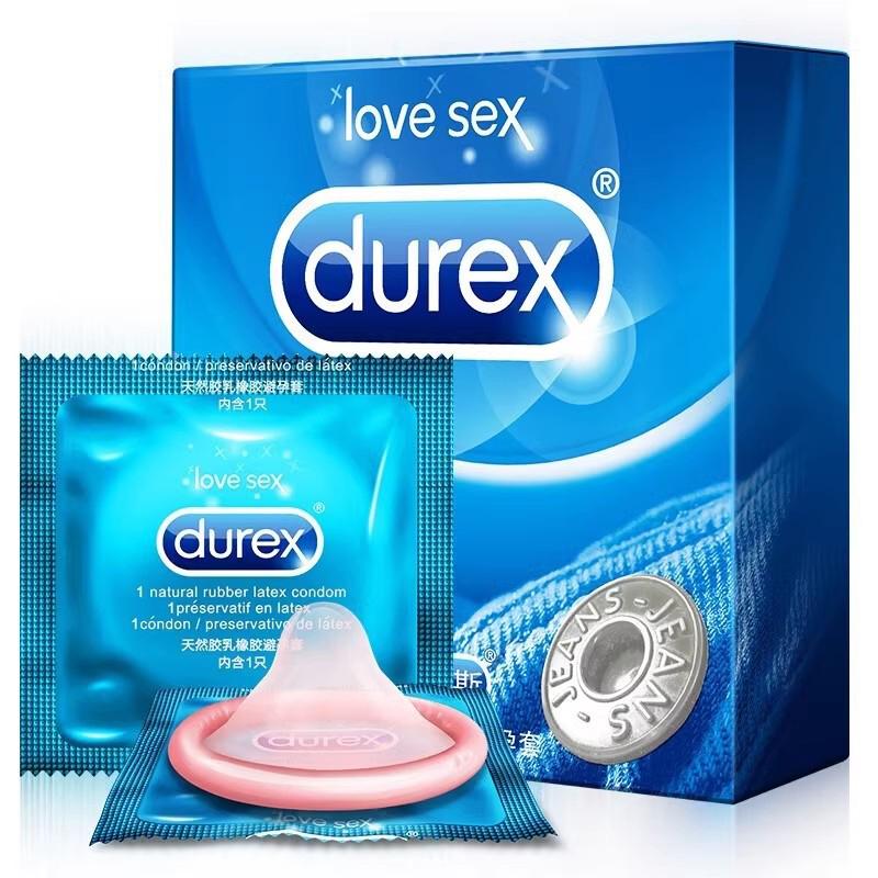 Durex Jeans Natural Rubber Latex Condom 12/24 PCS/BOX Adult Use